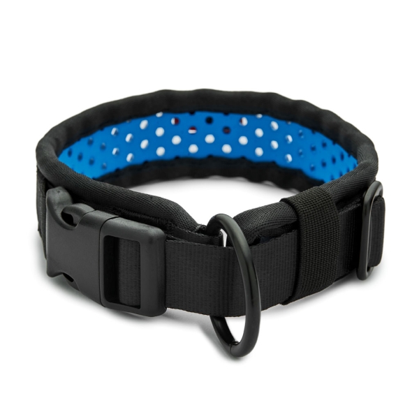 SOFTY Halsband | Länge: 40-46cm | Breite: 3,8cm | Farbe: schwarz/blau